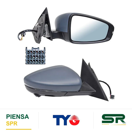 ESPEJO DERECHO 10 PINES CON DESEMPAÑANTE CON DIRECCIONAL PARA PINTAR ELÉCTRICO ABATIBLE MG MG5 2021-2025 C / CAMARA NZLT TYG