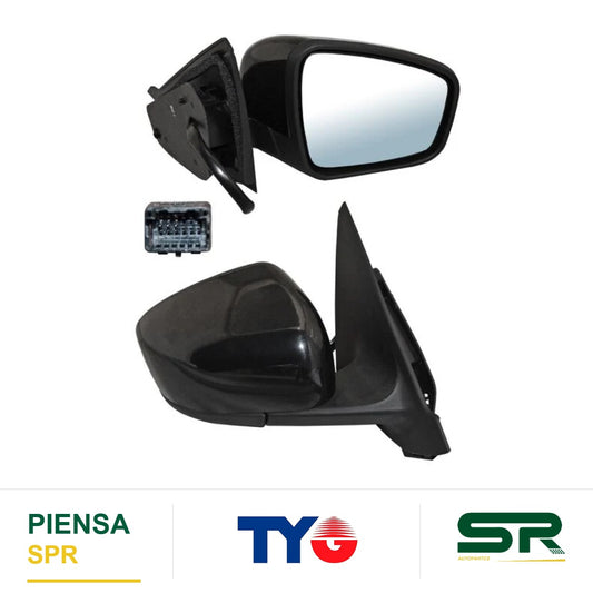 ESPEJO DERECHO 3 PINES PARA PINTAR ELÉCTRICO RENAULT KWID 2019-2024 TYG