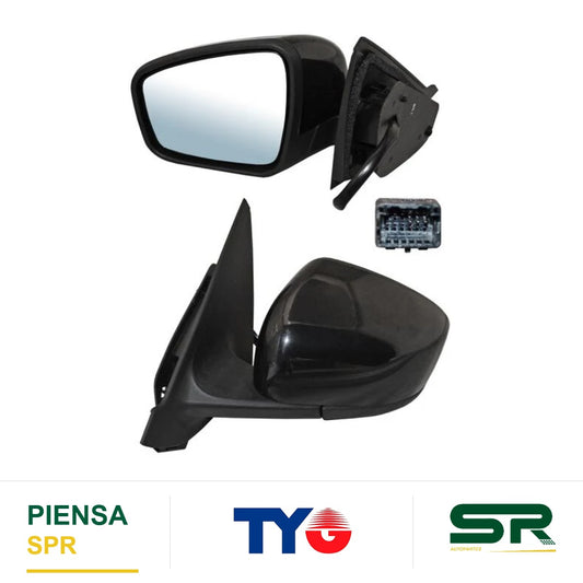 ESPEJO IZQUIERDO 3 PINES PARA PINTAR ELÉCTRICO RENAULT KWID 2019-2024 TYG