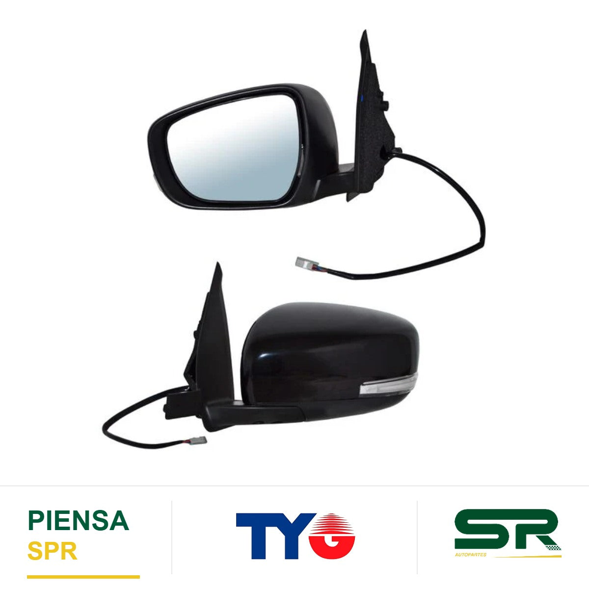 ESPEJO IZQUIERDO ELÉCTRICO PARA PINTAR CON DIRECCIONAL 5 PINES SUZUKI SWIFT 2017-2025 TYG