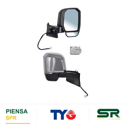 ESPEJO DERECHO ELÉCTRICO CROM CON DIRECCIONAL 5 PINES TOYOTA HIACE 2020-2023 TYG
