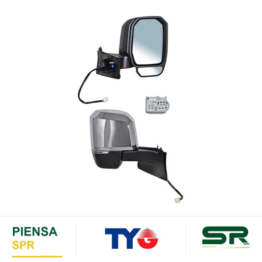 ESPEJO DERECHO 5 PINES CON DIRECCIONAL ELÉCTRICO CROMADO TOYOTA HIACE 2020-2023 TYG