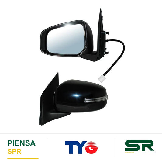 ESPEJO IZQUIERDO 5 PINES CON DIRECCIONAL ELÉCTRICO MITSUBISHI MIRAGE 2015-2024 / LANCER 2014-2017 TYG