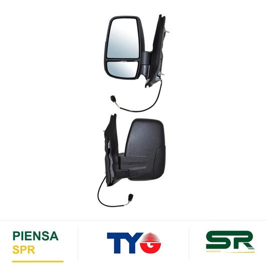 ESPEJO IZQUIERDO 3 PINES ELÉCTRICO FORD TRANSIT 2015-2017 POROSO TYG