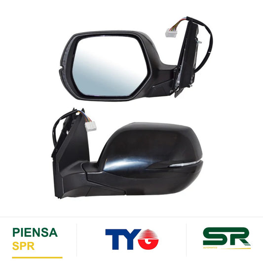 ESPEJO IZQUIERDO 7 PINES CON DESEMPAÑANTE CON DIRECCIONAL PARA PINTAR ELÉCTRICO HONDA CRV 2015-2016 TYG