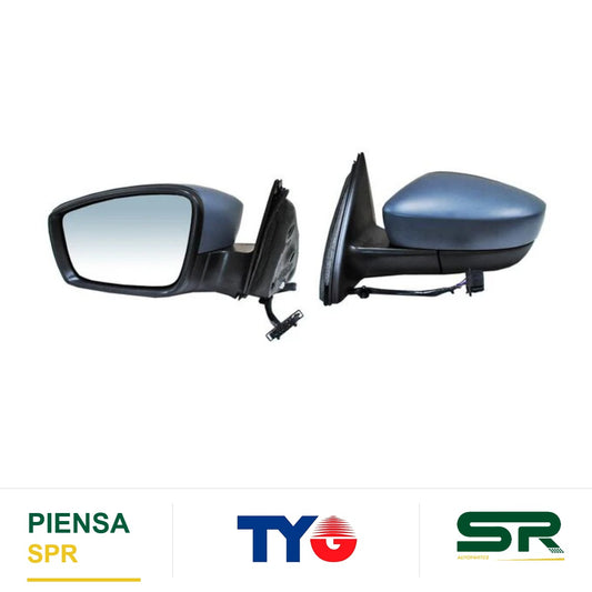 ESPEJO IZQUIERDO 5 PINES CON DESEMPAÑANTE PARA PINTAR ELÉCTRICO VOLKSWAGEN JETTA BICENTENARIO 2011-2018 TYG