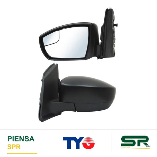 ESPEJO IZQUIERDO 5 PINES CON DESEMPAÑANTE PARA PINTAR ELÉCTRICO FORD ESCAPE 2013-2016 C / PUNTO CIEGO TYG