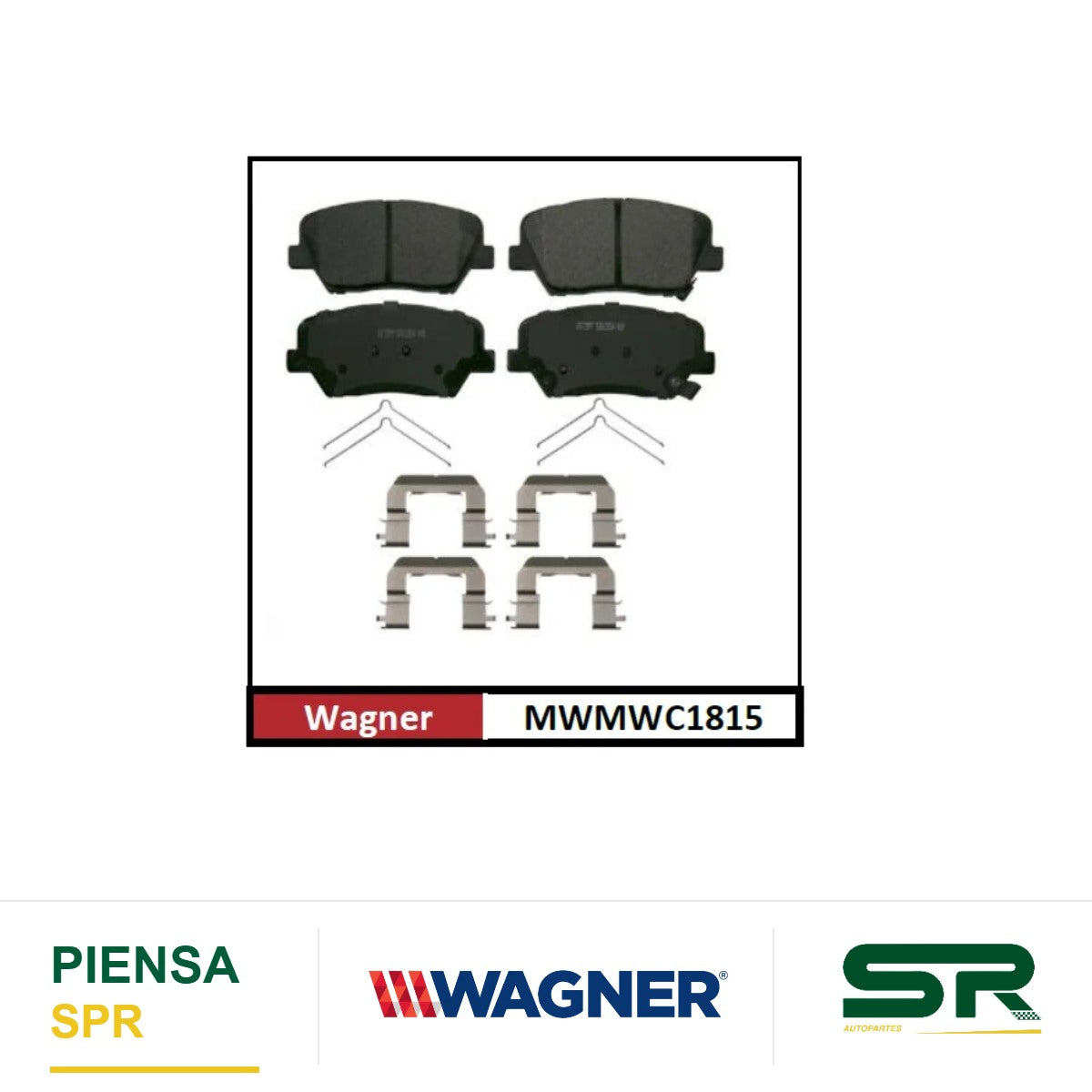 BALATA CERÁMICA DELANTERA HYUNDAI CRETA 2016-2022 / SANTA FE 2018-2019 / KIA SORENTO 2015-2018 WAGNER