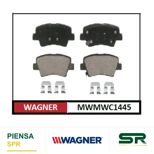 BALATA CERÁMICA TRASERA HYUNDAI AZERA 2010-2017 / SONATA 2011-2015 / KIA OPTIMA 2011-2015 / SOUL 2010-2013 WAGNER