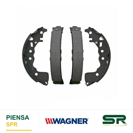 BALATA SEMIMETÁLICA TRASERA BALATA DE TAMBOR NISSAN VERSA L4 1 6 2016-2022 / KICKS L4 1 6 2019-2022 WAGNER
