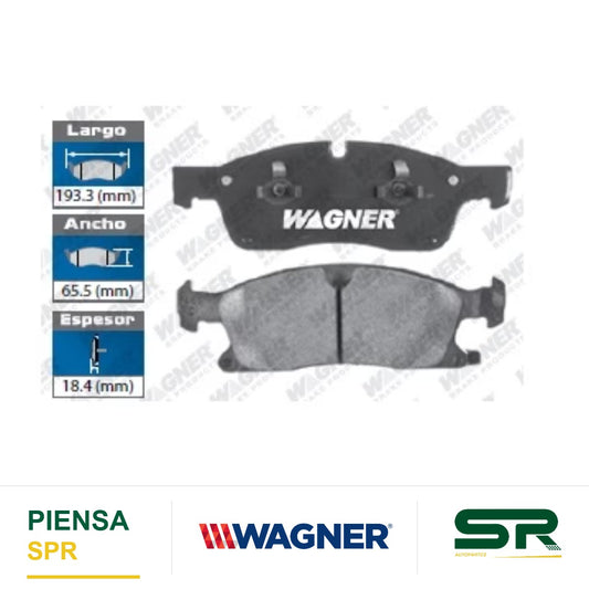 BALATA CERÁMICA DELANTERA JEEP GRAND CHEROKEE 2011-2012 / DODGE DURANGO 2011-2012 WAGNER