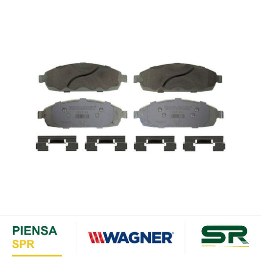 BALATA CERÁMICA DELANTERA JEEP COMMANDER 2006-2010 ; JEEP GRAND CHEROKEE EXCEP SRT8 2005-2010 WAGNER