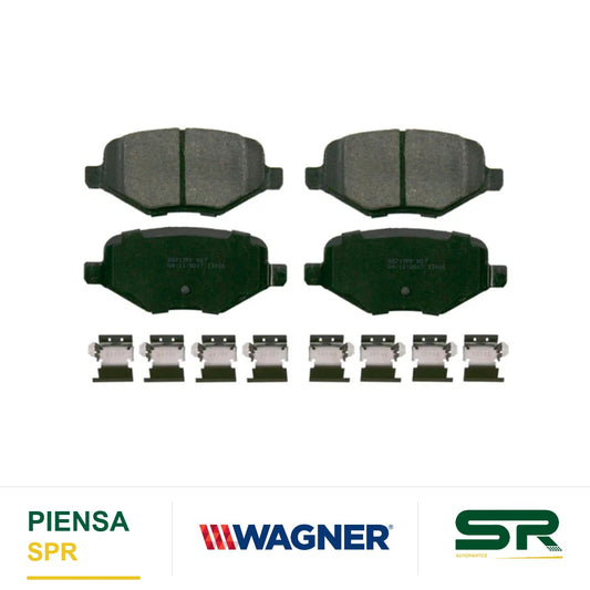 BALATA CERÁMICA TRASERA FORD EDGE 2013-2014 / EXPLORER 2013-2019 / TAURUS 2018-2019 / LINCOLN MKT 2013-2019 WAGNER