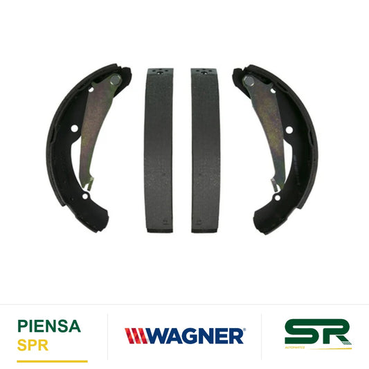 BALATA SEMIMETÁLICA TRASERA BALATA DE TAMBOR VOLKSWAGEN GOL 2012-2019 / JETTA 2011-2012 / SAVEIRO 16 / VAN 2004-2006 WAGNER