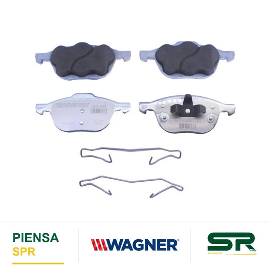 BALATA CERÁMICA DELANTERA FORD; FOCUS 2012-2016, ESCAPE FWD 2013-2016, ESCAPE 2017-2017, ESCAPE 2 5L 2017-2017 WAGNER