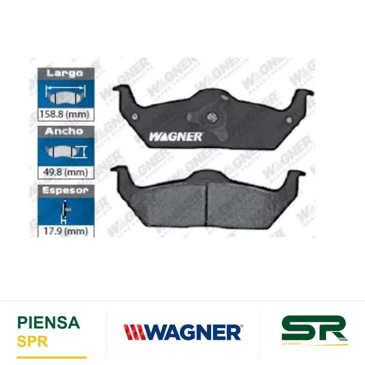 BALATA CERÁMICA TRASERA FORD F150 2004-2012 / LOBO 2004-2012 / LINCOLN MARK LT 2006-2008 WAGNER