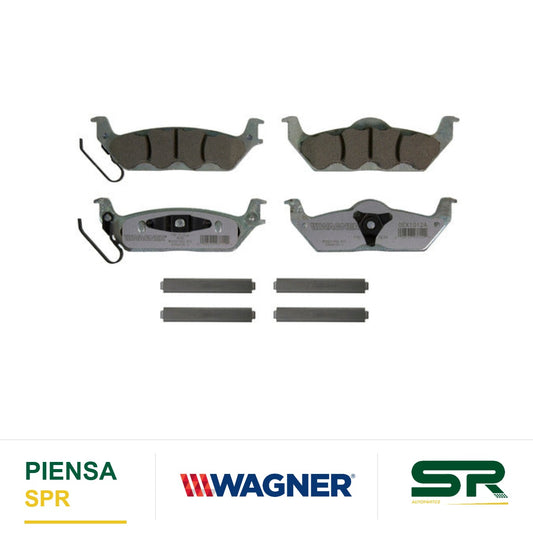 BALATA CERÁMICA TRASERA FORD F150 2004-2012 / LOBO 2004-2012 / LINCOLN MARK LT 2006-2008 WAGNER