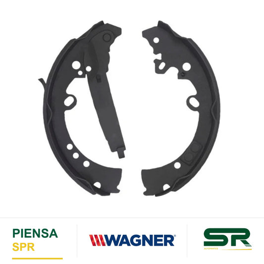 BALATA SEMIMETÁLICA TRASERA BALATA DE TAMBOR 1681-S1012 TOYOTA HILUX 2009-2018 WAGNER