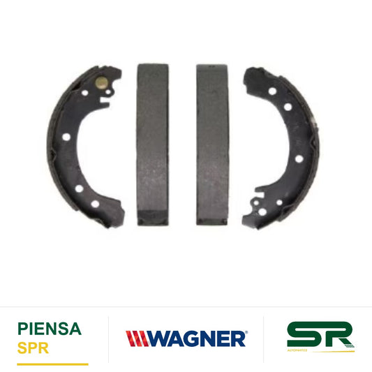BALATA SEMIMETÁLICA TRASERA BALATA DE TAMBOR 1515-S801 TOYOTA COROLLA 2003-2008 WAGNER