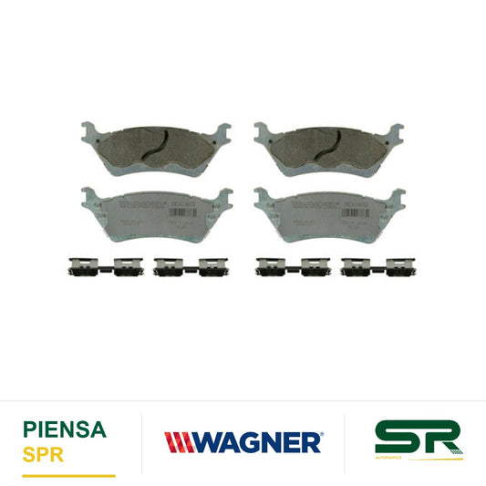 BALATA CERÁMICA TRASERA FORD F-150 2013-2019 / LOBO 2012-2019 WAGNER