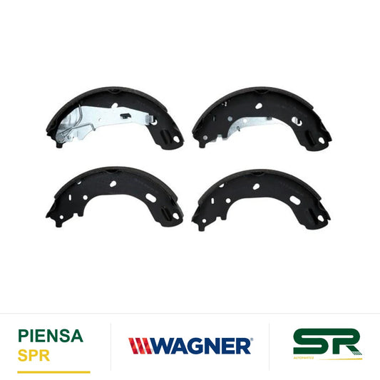 BALATA SEMIMETÁLICA TRASERA BALATA DE TAMBOR 1740-S1094 NISSAN NP300 2009-2015 WAGNER