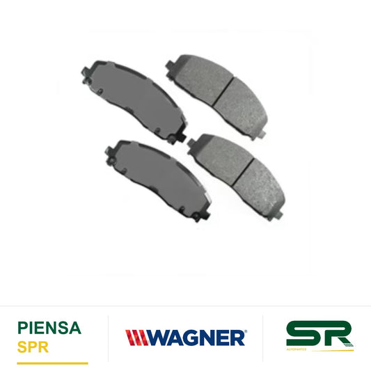 BALATA CERÁMICA DELANTERA DODGE GRAND CARAVAN 2012-2013 / JOURNEY 2012-2017 / TOWN & COUNTRY 2012-2013 WAGNER