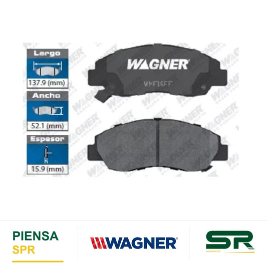 BALATA SEMIMETÁLICA HONDA CIVIC 1997-2003 WAGNER