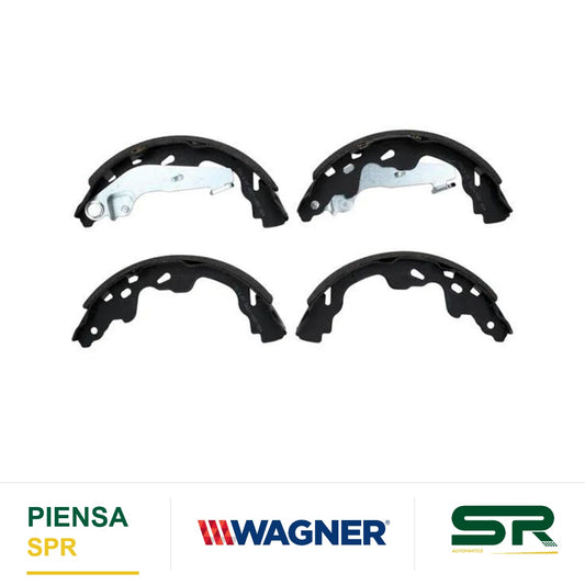 BALATA SEMIMETÁLICA TRASERA BALATA DE TAMBOR 1743-S1097 VOLKSWAGEN GOL 2016-2020 / UP! 2016-2018 WAGNER