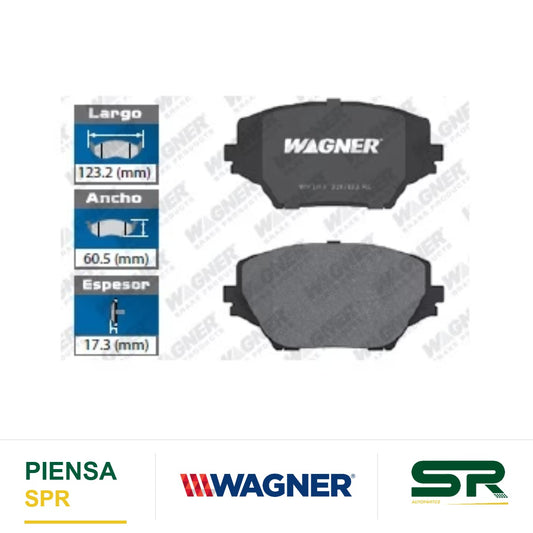 BALATA SEMIMETÁLICA DELANTERA TOYOTA RAV4 2001-2006 WAGNER