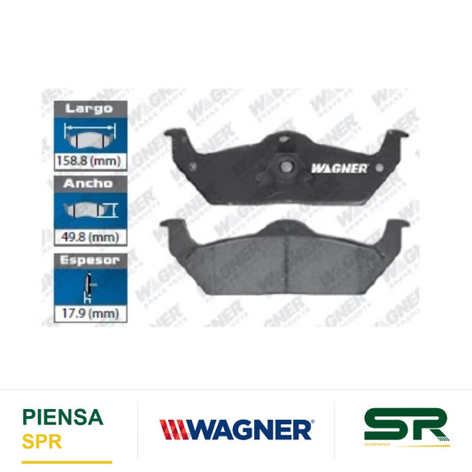 BALATA SEMIMETÁLICA TRASERA FORD F150 2004-2012 / LOBO 2004-2012 / LINCOLN MARK LT 2006-2008 WAGNER