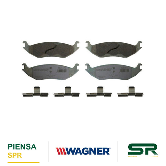 BALATA CERÁMICA TRASERA DODGE DURANGO 2005-2006 ; DODGE RAM 1500 2002-2005 ; DODGE RAM 1500 EXCEP MEGA CAB 2006-2011 WAGNER