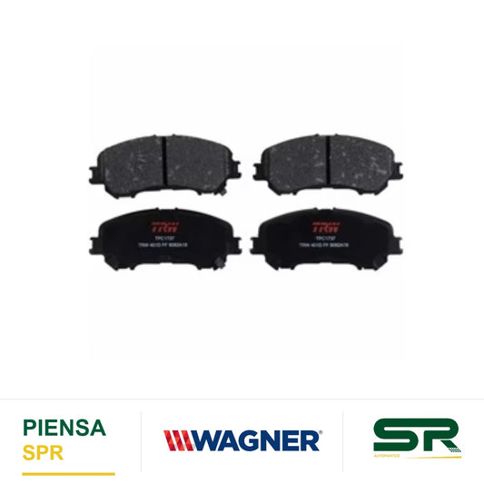 BALATA CERÁMICA DELANTERA NISSAN XTRAIL 2014-2021 / ROGUE 2014-2017 / RENAULT KOLEOS 17 " 2 FILAS " WAGNER