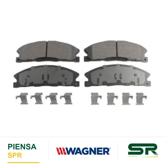 BALATA CERÁMICA DELANTERA FORD EXPLORER 16 / FLEX 2013-2016 / TAURUS 2013-2015 / LINCOLN MKS 2013-2015 / MKT 2013-2017 WAGNER