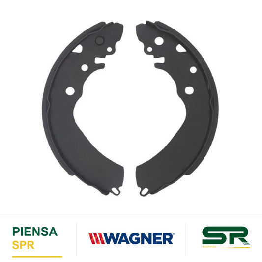 BALATA SEMIMETÁLICA TRASERA BALATA DE TAMBOR 1668-S997 TOYOTA AVANZA 2007-2021 WAGNER