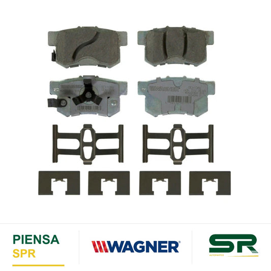 BALATA CERÁMICA TRASERA ACURA RDX FWD 2010-2011 ; HONDA CROSSTOUR AWD; FWD 2010-2014 ; HONDA CR-V 2005-2011 WAGNER