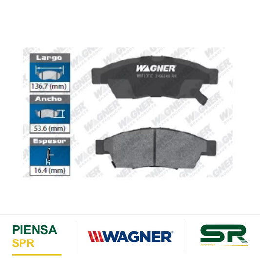 BALATA SEMIMETÁLICA DELANTERA SUZUKI AERIO 2006-2007 WAGNER