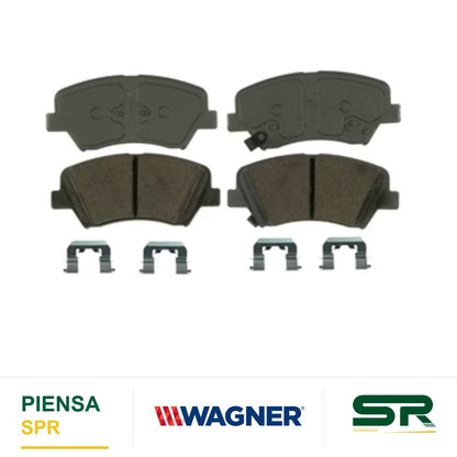 BALATA SEMIMETÁLICA DELANTERA KIA FORTE 2014-2016 / HYUNDAI ELANTRA 2011-2016 / ELANTRA GT 2013-2016 WAGNER