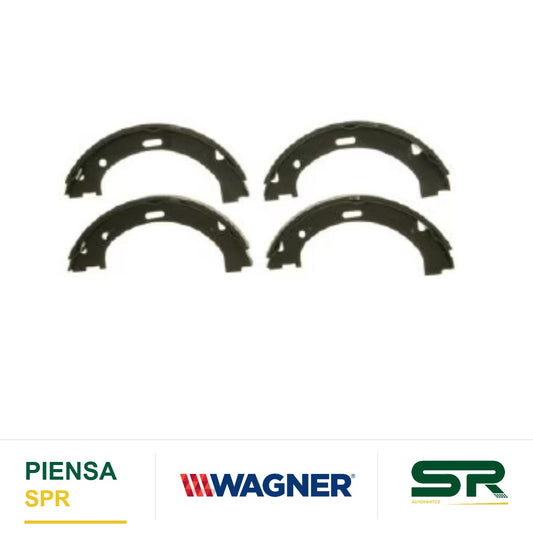 BALATA SEMIMETÁLICA TRASERA BALATA DE TAMBOR 1543-S803 DODGE DAKOTA 2003-2004 , DODGE RAM 1500 2004-2005 WAGNER