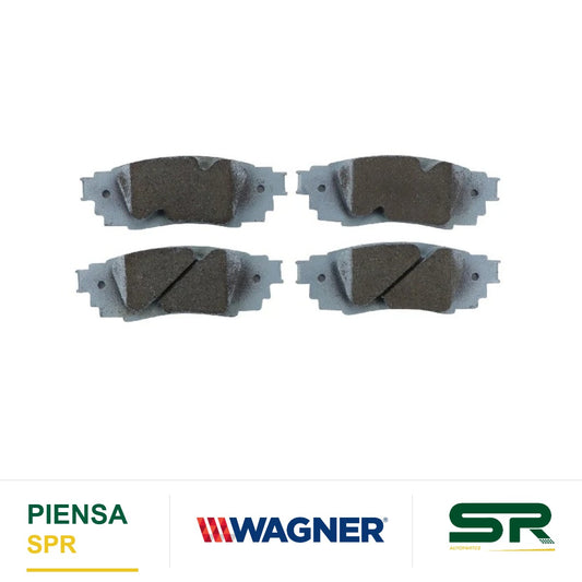 BALATA CERÁMICA TRASERA TOYOTA CHR / C-HR 2018-2019 / RAV4 19 / CAMRY 2018-2019 / AVALAON 19 WAGNER
