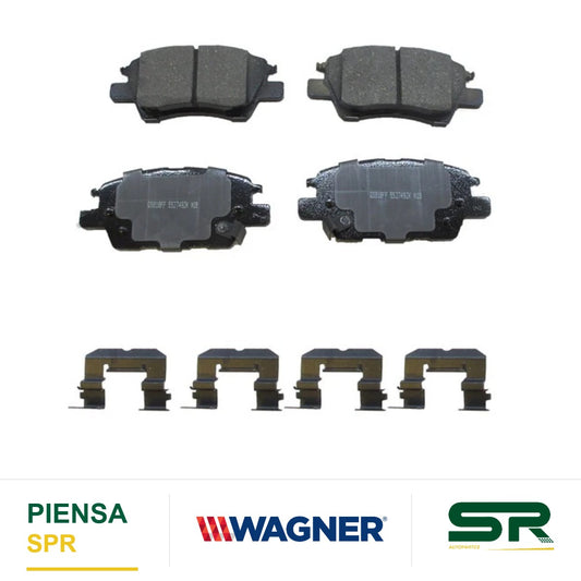 BALATA CERÁMICA DELANTERA CHEVROLET BOLT EV 2018-2017 CRUZE 2018-2016 VOLT 2018-2016 WAGNER