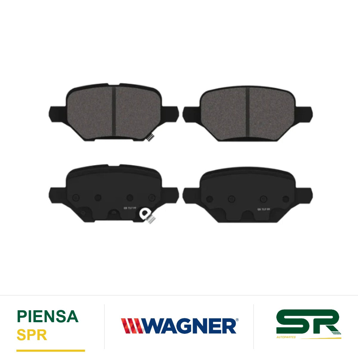 BALATA CERÁMICA TRASERA BUICK ENCORE 2017-2019 / CHEVROLET TRAX 2018-2020 WAGNER