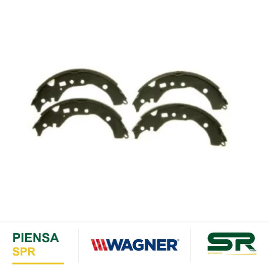 BALATA SEMIMETÁLICA TRASERA BALATA DE TAMBOR 1635-S945 SCION XD 2008-2014 / TOYOTA COROLLA 2009-2019 / PRIUS C 2012-2016 WAGNER