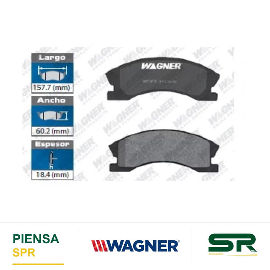 BALATA SEMIMETÁLICA DELANTERA JEEP GRAND CHEROKEE 1999-2004 WAGNER
