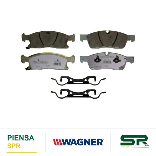 BALATA CERÁMICA DELANTERA DODGE DURANGO 2011-2016 ; JEEP GRAND CHEROKEE BRY 2011-2016 WAGNER