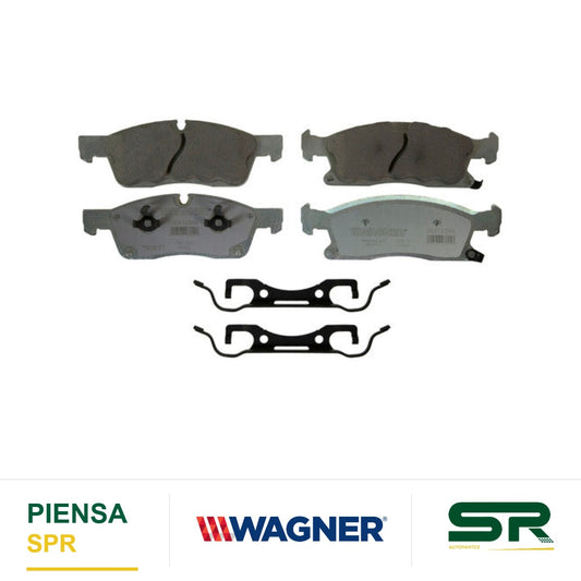 BALATA CERÁMICA DELANTERA DODGE DURANGO 2017-2012; JEEP GRAND CHEROKEE 2017-2012 WAGNER