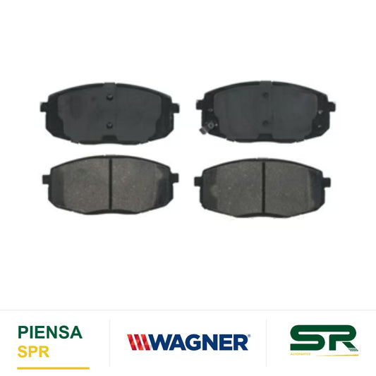 BALATA SEMIMETÁLICA DELANTERA KIA SOUL 2014-2016 / FORTE 2010-2013 / HYUNDAI ELANTRA 2009-2012 WAGNER