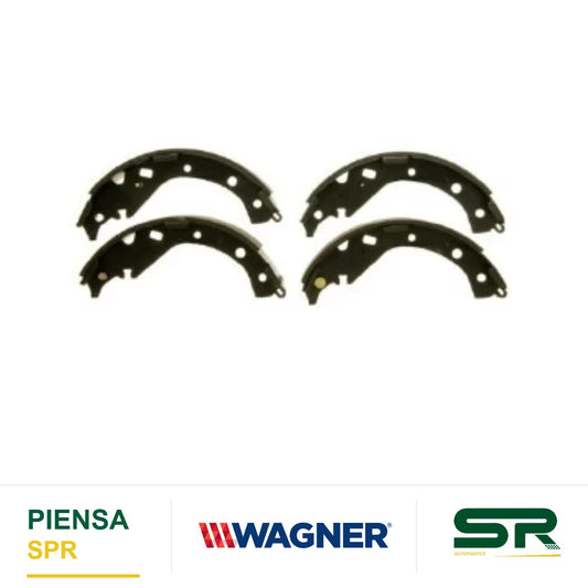 BALATA SEMIMETÁLICA TRASERA BALATA DE TAMBOR 1542-S802 TOYOTA RAV4 2003-2004 WAGNER