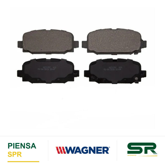 BALATA CERÁMICA TRASERA JEEP COMPASS 2017-2020 WAGNER