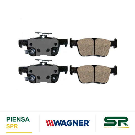 BALATA SEMIMETÁLICA TRASERA ACURA RDX 19 / HONDA ACCORD 2018-2022 / CIVIC 2016-2019 / INSIGHT 2019-2022 WAGNER