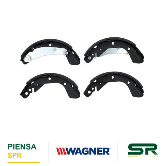 BALATA SEMIMETÁLICA TRASERA BALATA DE TAMBOR 1737-S1090 CHEVROLET AVEO 2019-2022 WAGNER
